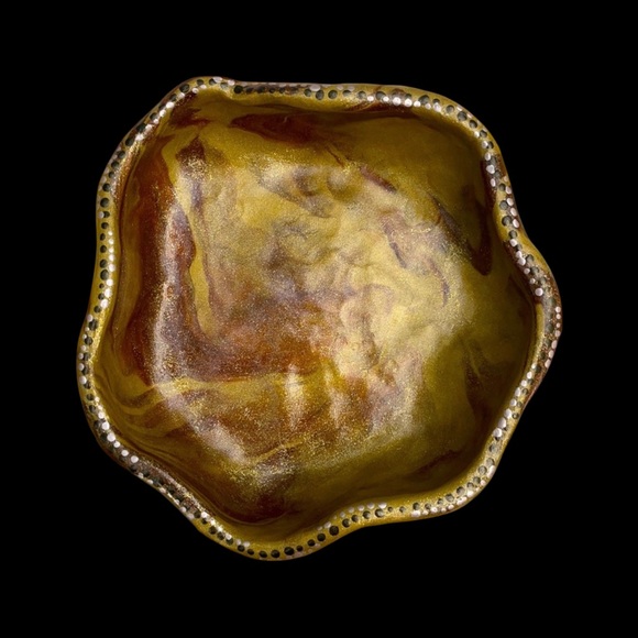 Bronze Tie-Dye Jewelry Bowl - Picture 2 of 6